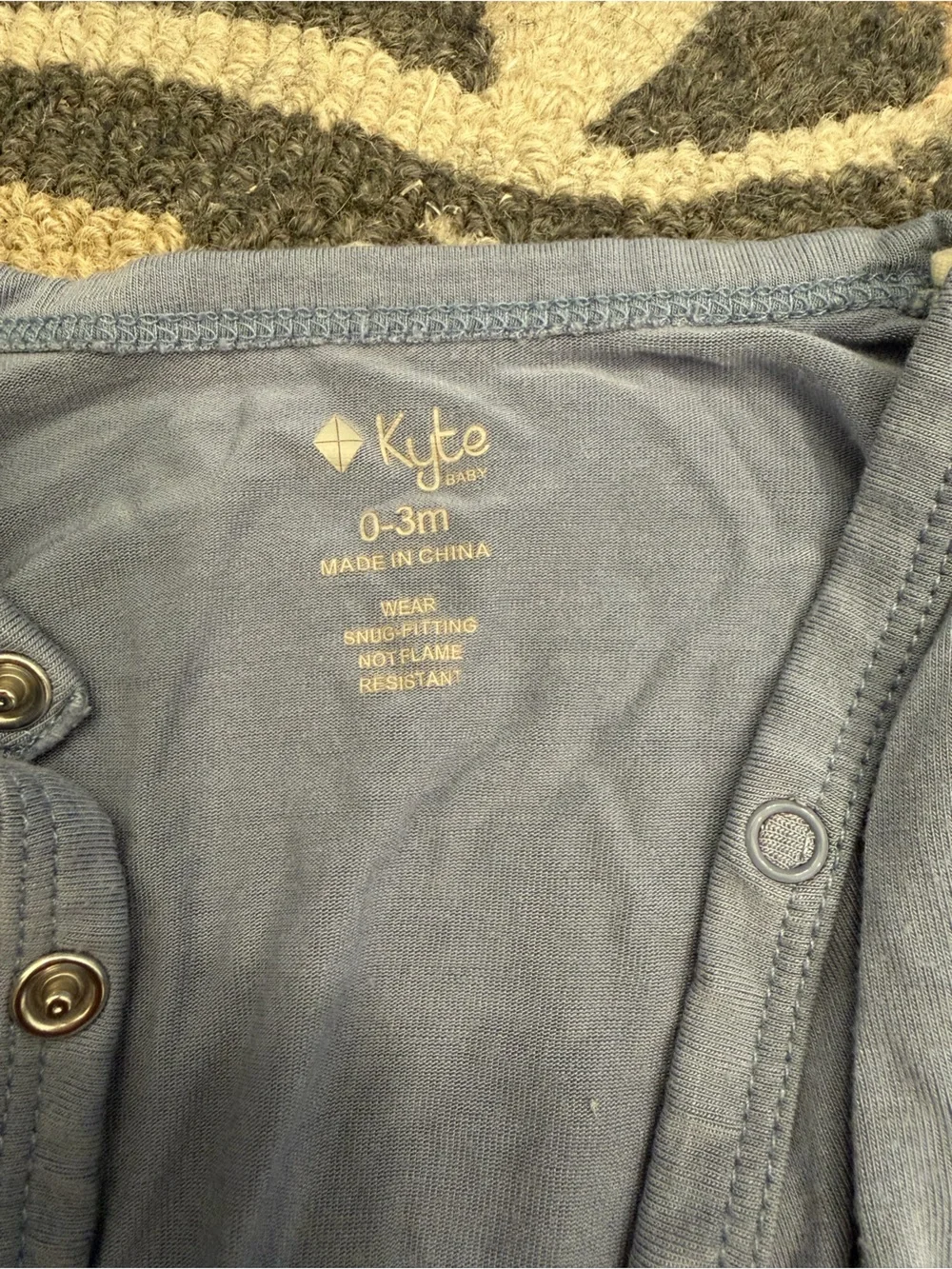 EUC Kyte Baby Bundler in Slate Blue 0-3 months